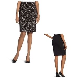 Chico's Cutwork Pencil skirt